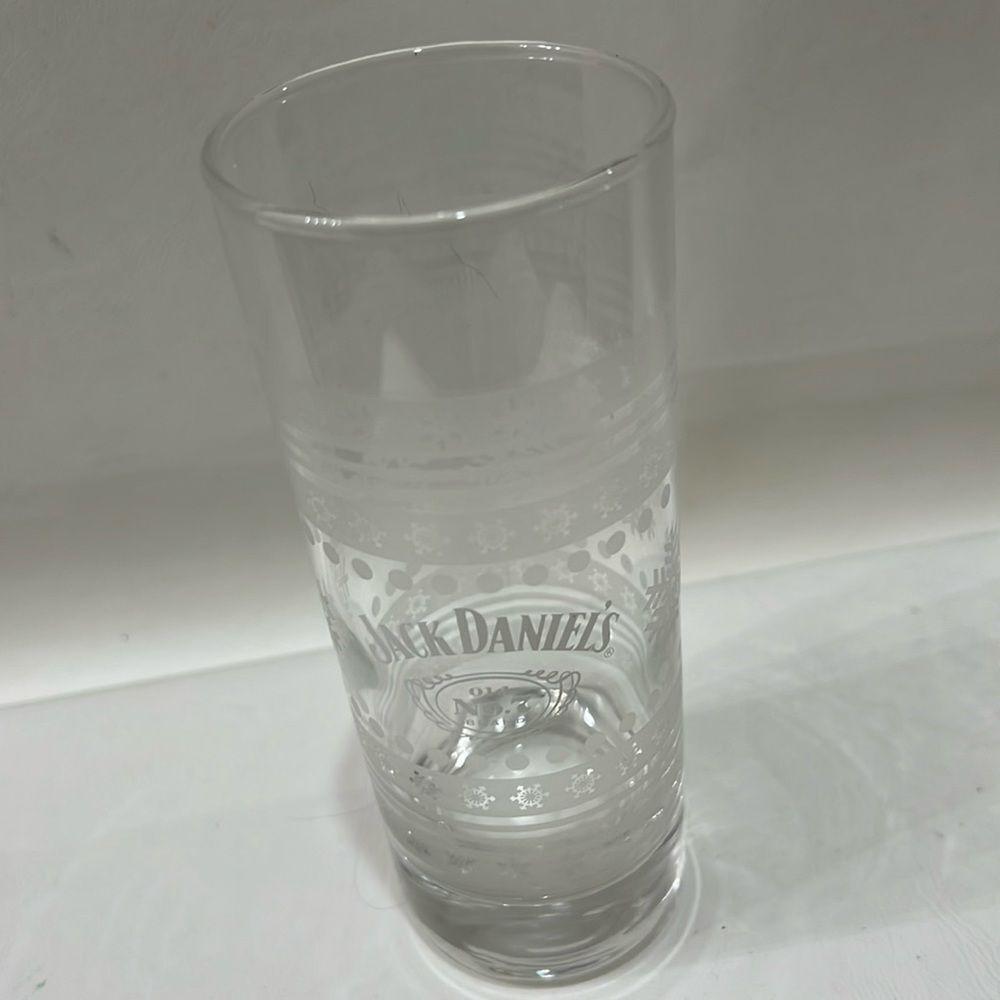 Jack Daniels Clear Glass Tumbler 10 Oz 6 1/4 In Tall 2 1/4 In Round Old No 7